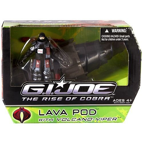 G.I. Joe The Rise of Cobra Alpha Vehicle Lava Pod with Volcano Viper Action Figure