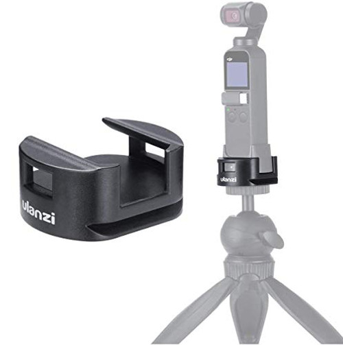 ULANZI OP-4 Tripod Base Stand Adapter for DJI Osmo Pocket WiFi Wireless Module - Tripod Fixed Accessory with Arca Quick Release Mount Osmo Pocket Camera Accessories