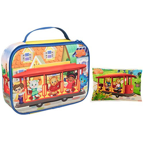 Daniel Tiger's Neighborhood - Insulated Durable Lunch Bag Sleeve Kit with Ice Pack - Trolley & Friends