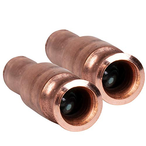 3/8'' Multi-Purpose Check Valve by Original Safety Siphon Lead Free Pure Copper - Pack of 2 - Glass Ball and Stainless Steel Spring 1.5 Gallon a Minute Flow Rate Made in USA