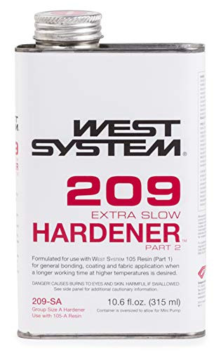 West System 209-SA Extra Slow Hardener .66 pt