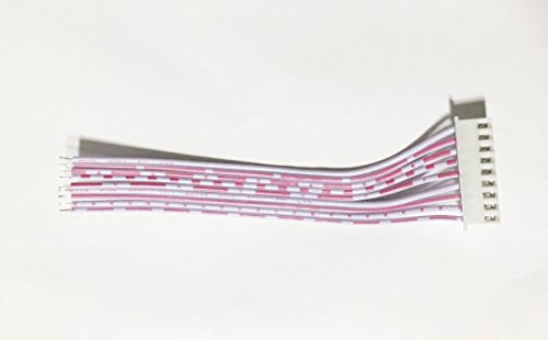 6 Sets JST XH 200MM Long 9 Pin 2.0mm Pitch 26AWG Single Female Flat Wire Adapter Cable,9Pin Connector