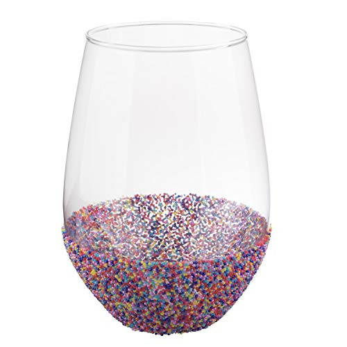 Creative Brands Slant Collections - Jumbo Stemless Wine Glass, 30-Ounce, Sprinkle Dip Creative Brands Slant Collections - Jumbo Stemless Wine Glass, 30-Ounce, Sprinkle Dip