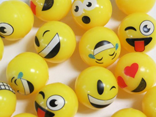 Emoji High Bounce Balls (20 Per Order)