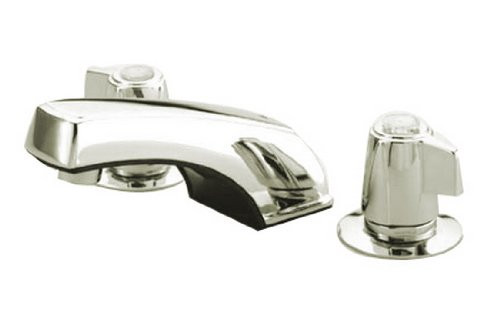 Kingston Brass KB920LP Americana 8-Inch Widespread Lavatory Faucet Twin Brass Canopy Handles Less Pop-Up, Polished Chrome Kingston Brass KB920LP Americana 8-Inch Widespread Lavatory Faucet Twin Brass Canopy Handles Less Pop-Up, Polished Chrome