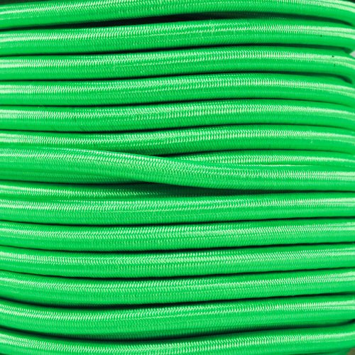 West Coast Paracord Bungee Elastic Nylon Shock Cord (1/4 Inch x 50 Feet, Neon Green)