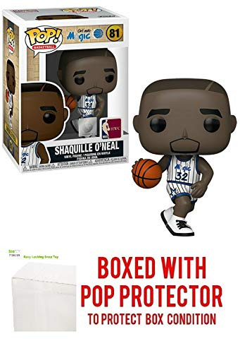 Shaquille O'Neal Orlando Magic Home Jersey #81 Pop Sports NBA Legends Action Figure (Bundled with Ecotek Pop Protector to Protect Display Box)