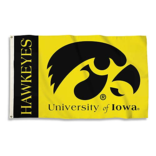 NCAA Iowa Hawkeyes 2-Sided 3-by-5 Foot Flag with Grommets