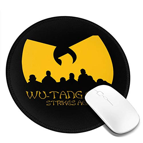 Customized Round Mouse Pad,Wu Tang Clan Mouse Pad Non-Slip Rubber Comfortable Computer Mouse Pad 7.9x7.9in