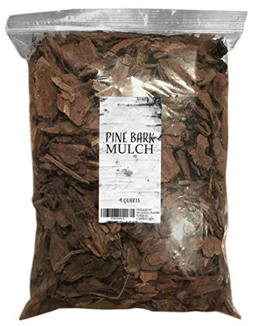 Pine Bark Mulch, 100% Natural Pine Bark Mulch, House Plant Cover Mulch, Potting Media, and More (4qt) Pine Bark Mulch, 100% Natural Pine Bark Mulch, House Plant Cover Mulch, Potting Media, and More (4qt)