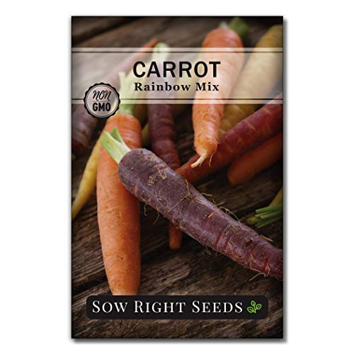 Sow Right Seeds - Rainbow Mix Carrot Seed for Planting - Non-GMO Heirloom Packet with Instructions to Plant a Home Vegetable Garden, Great Gardening Gift (1)