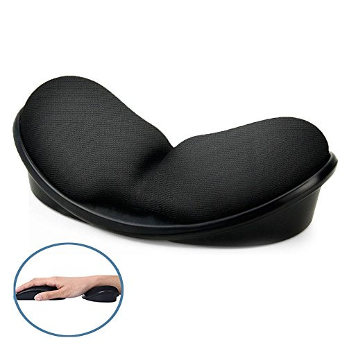 Mouse Wrist Rest? Iwork Wrist Rest Pad for Easy Typing Pain Relief Keyboard Wrist Rest Memory Foam Wrist Rest for Office/Gaming/Computer/Laptop/Mac Mouse Wrist Rest Pad Support Gaming (Black)
