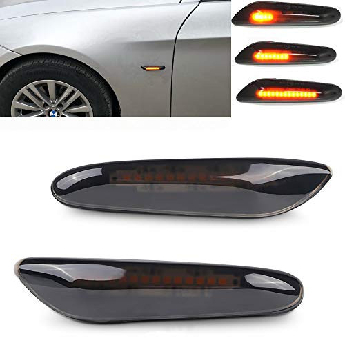 csslyzl Dynamic Amber LED Side Marker Light Sequential Blinker Turn Signal Lamp Assembly For BMW E82 E87 E90 E91 E92 E93 E60 E46 E83 X3 335i 328i 330i