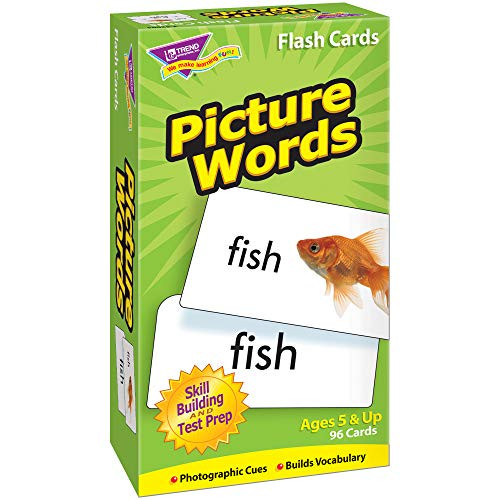 TREND enterprises, Inc. T-53004BN Picture Words Skill Drill Flash Cards, 2 Sets