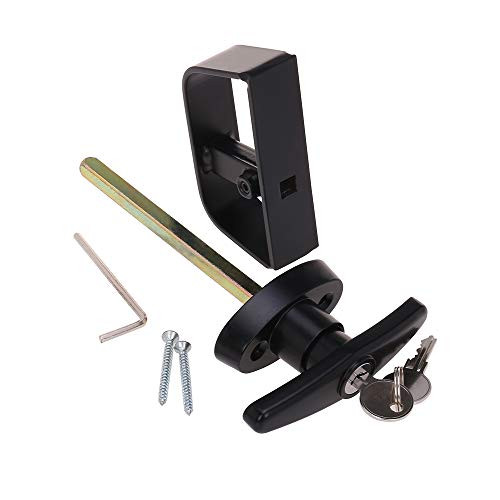 StartFine 5-1/2 T-Handle Lock kit Shed Door Lock with 2 Keys and 2 Screws, 5-1/2" Stem Barn Playhouse & Chicken Coop Door Lock
