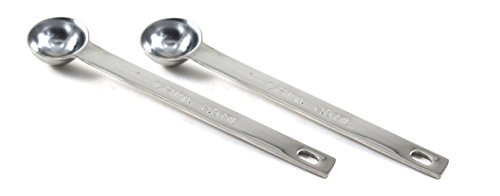 RSVP International- Endurance Stainless Steel 1/2 Teaspoon Measuring Spoon,Silver - 2 pack