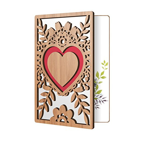 Love Greeting Cards For Him, Or Her: High End Handmade Wooden Card Perfect To Say I Love You, Happy Anniversary, Just Because, Valentines Day, Even Mothers Day Card Love Greeting Cards For Him, Or Her: High End Handmade Wooden Card Perfect To Say I Love You, Happy Anniversary, Just Because, Valentines Day, Even Mothers Day Card