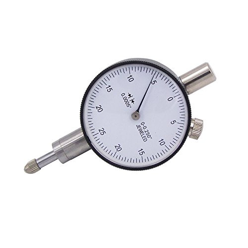 HFS (R) 1/4" x 0.0005" Miniature Inch Dial Indicators with Lug Back & White Face
