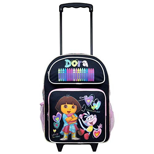 Dora the Explorer Large Embroidered Rolling Backpack