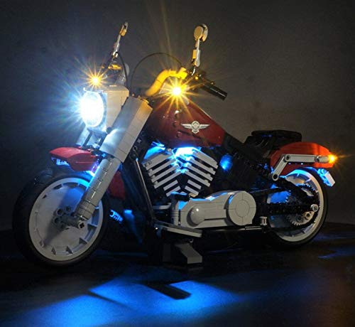 brickled LED Lighting Kit for Lego Creator Expert Harley-Davidson Fat Boy 10269 (Lego Set not Included) V2