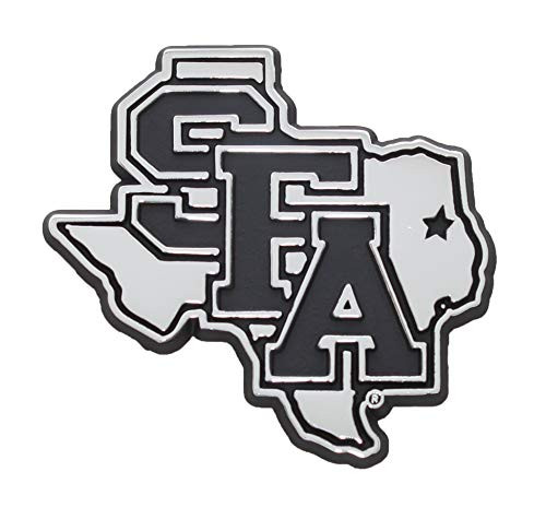 SFA Stephen F Austin State University Lumberjacks Metal Chrome Emblem SFA Stephen F Austin State University Lumberjacks Metal Chrome Emblem