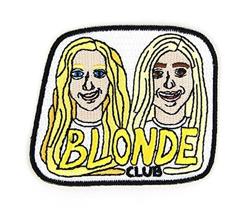 Blond Club Embroidered Sew or Iron-on Backing Patch