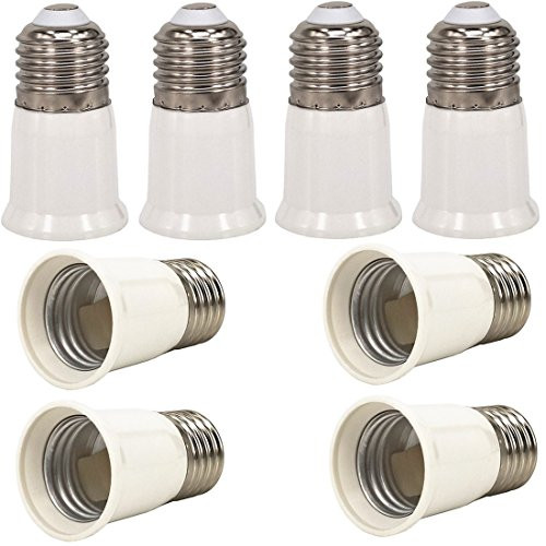 8pcs E26 to E26 Lamp Bulb Base Socket Lamp Holder Converter Adapter for Lamp Converter, LED Lamp Socket Adapter