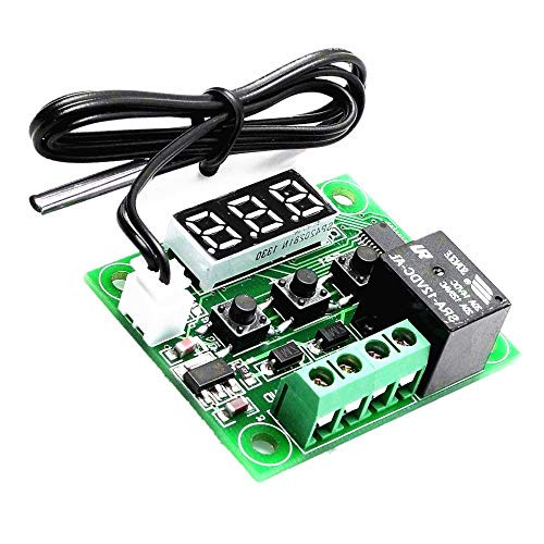 W1209 12V DC Digital Cooling/Heating Thermostat Temp Control -50-110 °c Temperature Controller 10A Relay with Waterproof Sensor Probe