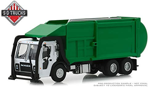 New DIECAST Toys CAR Greenlight 1:64 SD Trucks Series 6-2019 Mack LR Refuse Truck (White/Green) 45060-C