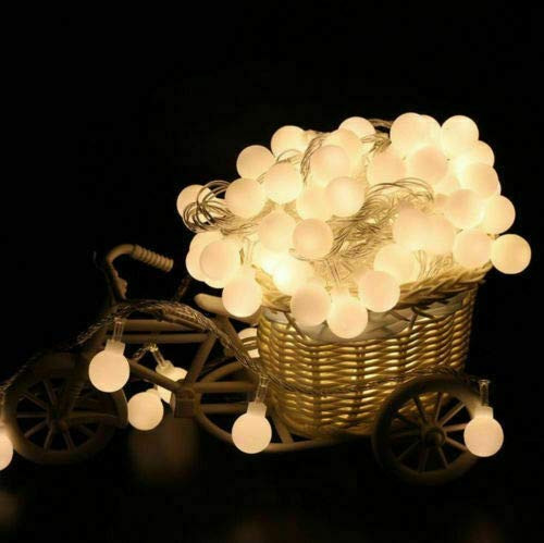 A+ Battery Operated String Lights 33ft Warm White Decorative LED Globe Fairy Lights with 8 Modes Remote Control Timer for Outdoor Indoor Bedroom Patio Wedding Party Christmas A+ Battery Operated String Lights 33ft Warm White Decorative LED Globe Fairy Lights with 8 Modes Remote Control Timer for Outdoor Indoor Bedroom Patio Wedding Party Christmas