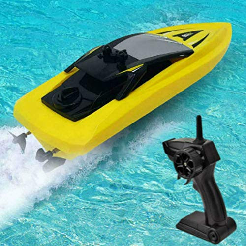 SkyCo Remote Control Boats for Pools and Lakes Rc Boat for Kids or Adults, Outdoor Adventure Pool Toys, High Speed Remote Control Boat Toy for Boys and Girls Yellow 116 SkyCo Remote Control Boats for Pools and Lakes Rc Boat for Kids or Adults, Outdoor Adventure Pool Toys, High Speed Remote Control Boat Toy for Boys and Girls Yellow 116
