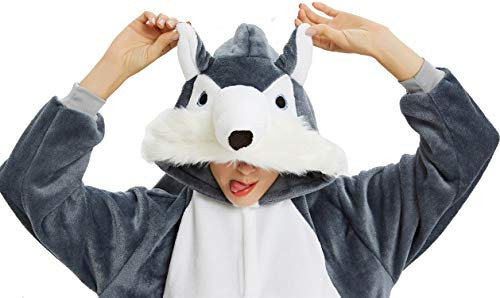 Kids Onesie Pajamas Animal Christmas Halloween Cosplay Onesies Fleece Cartoon Animal Costume (Puppy, 140CM(Height 51"-56"))