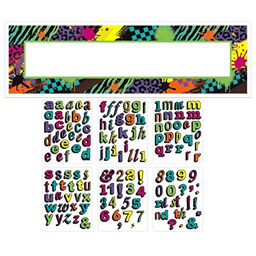 amscan Radical 80's Personalize It! Giant Party Sign Banner Decoration, 65" x 20", Multicolor