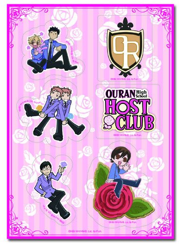 Great Eastern Entertainment Ouran High School Host Club Group Stickers Set