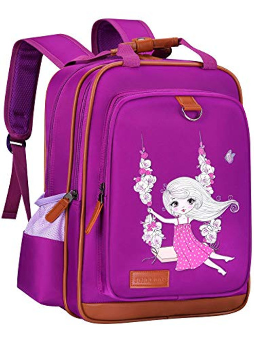 Backpack for Girls 15" | Durable and Functional School Book Bag Perfect for Kindergarten or Elementary | Lightweight Back Pack for Kids