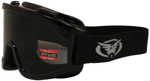 Global Vision Windshield Motorcycle Goggles Black Frame + Smoke Lens Global Vision Windshield Motorcycle Goggles Black Frame + Smoke Lens