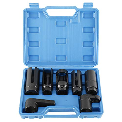 8MILELAKE 7pcs O2 Oxygen Sensor & Oil Pressure Sending Unit Master Sensor Socket Set