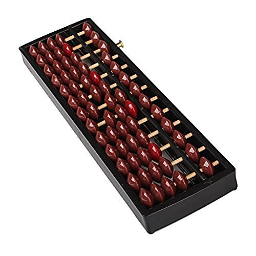 Sealike Portable 13 Column Abacus Arithmetic Soroban School Math Learning Tool with a Stylus