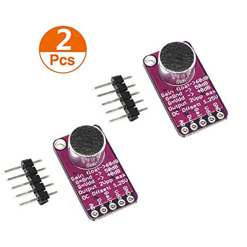 Organizer 2pcs MAX9814 Electret Microphone Amplifier with Auto Gain Control for Arduino