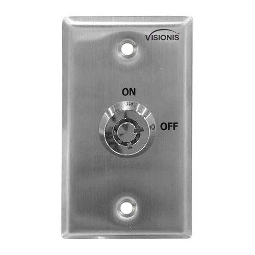 Visionis VIS-7002 On and Off Exit Switch For Door Access Control Exit Button with N/O Output