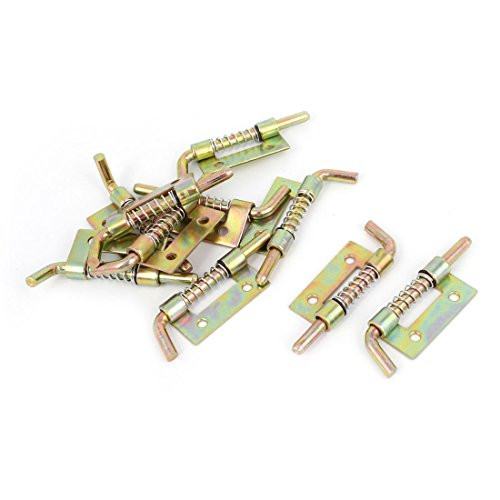 Uxcell Metal Hardware Spring Loaded Security Barrel Bolt Latch, 5.5cm, 10 Piece