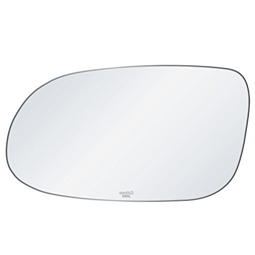 exactafit 8133L Driver Side Mirror Glass Replacement Plus 3m Adhesives Compatible With Mercedes Benz CLK320 CLK350 CLK430 SL500 SL55 AMG Left Hand Door Wing LH