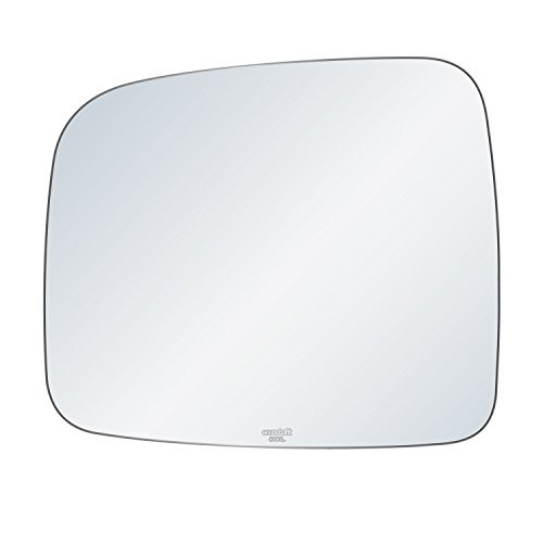 exactafit 8101L Driver Side Mirror Glass Replacement Plus 3m Adhesives Compatible With 2004-2007 Jeep Liberty Left Hand Door Wing LH