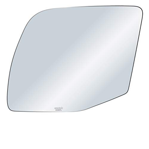 exactafit 8651L Driver Side Mirror Glass Replacement Plus 3m Adhesives Compatible With Ford Econoline Club Wagon E150 E250 E350 E450 Left Hand Door Wing LH