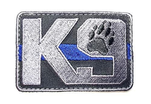 PakedDeals Thin Blue Line K9 Morale Patch Hook & Loop Police Bag Tac Vest