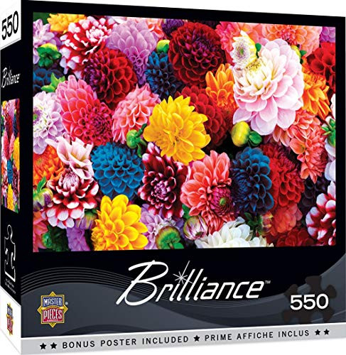 MasterPieces Brilliance - Beautiful Blooms 550-Piece Jigsaw Puzzle