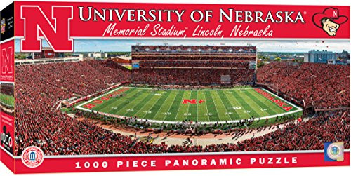 MasterPieces NCAA Nebraska Cornhuskers Football Stadium Panoramic Jigsaw Puzzle, 1000 Pieces, 13" x 39" MasterPieces NCAA Nebraska Cornhuskers Football Stadium Panoramic Jigsaw Puzzle, 1000 Pieces, 13" x 39"