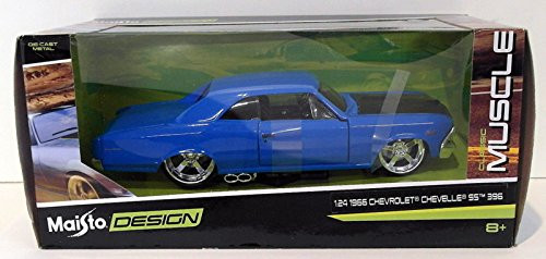 Chevrolet 1966 Chevelle SS 396 Blue Classic Muscle 1/24 by Maisto 31333 Chevrolet 1966 Chevelle SS 396 Blue Classic Muscle 1/24 by Maisto 31333