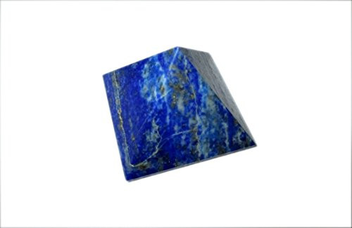 Jet Lovely Lapis Lazuli Pyramid Approx. 1.25" Earth Elements Reiki Symbol Pentacle Gemstone Crystal Healing Vastu Chakra Balancing Pyramid Image is JUST A Reference.
