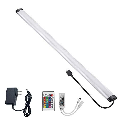 LAIFUNI LED Smart Under Cabinet Lighting - Dimmable Under Counter Lights,20 Inch Panel,RGB,WiFi Controlled,Multicolor Lamps with Remote Control and Compatible with Alexa,Google Assistant (1 Pack Kit)